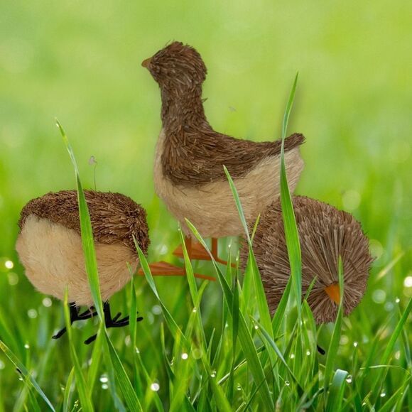 SET OF 3 STRAW EASTER DUCK FAMILY - Picture 5 of 7